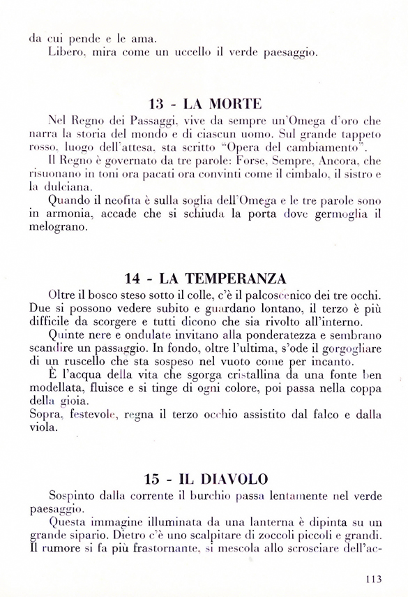 libro I Tarocchi, Le arti magiche